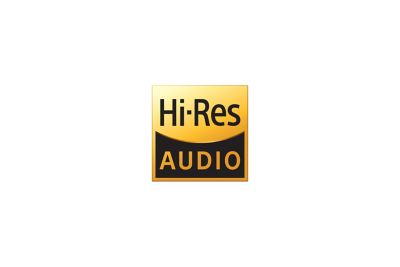 Bild på logotypen för High-Res Audio.