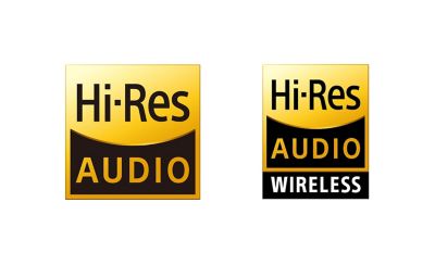 Logouri Hi-Res AUDIO și Hi-Res AUDIO WIRELESS