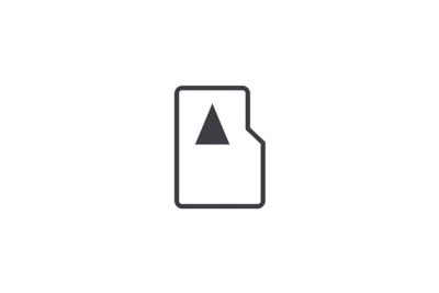 An image of an SD card icon.