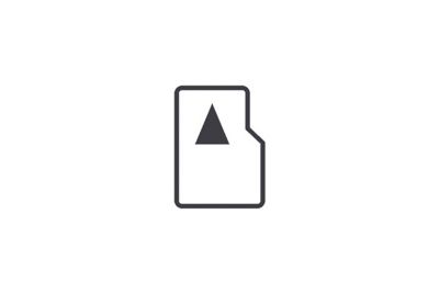An image of an SD card icon.