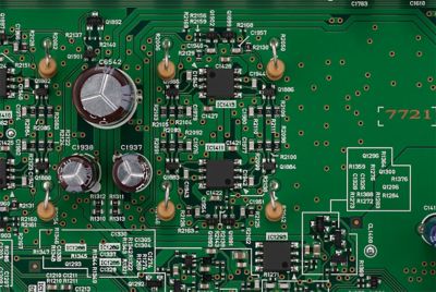 Close up image of a circuit board