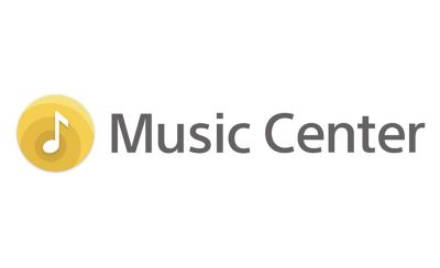 El logotipo de la app Sony | Music Center.