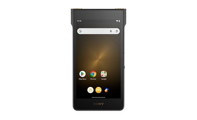 Domovská obrazovka prehrávača Sony NW-WM1AM3 s ikonami aplikácií systému Android