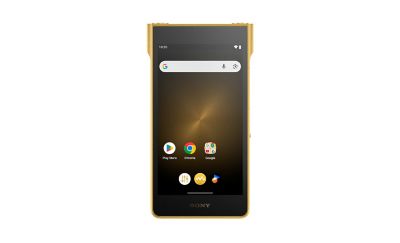 Startskärmen på Sony NW-WM1ZM3 med Android-appmeny