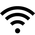 Icon image of the Wi-Fi symbol