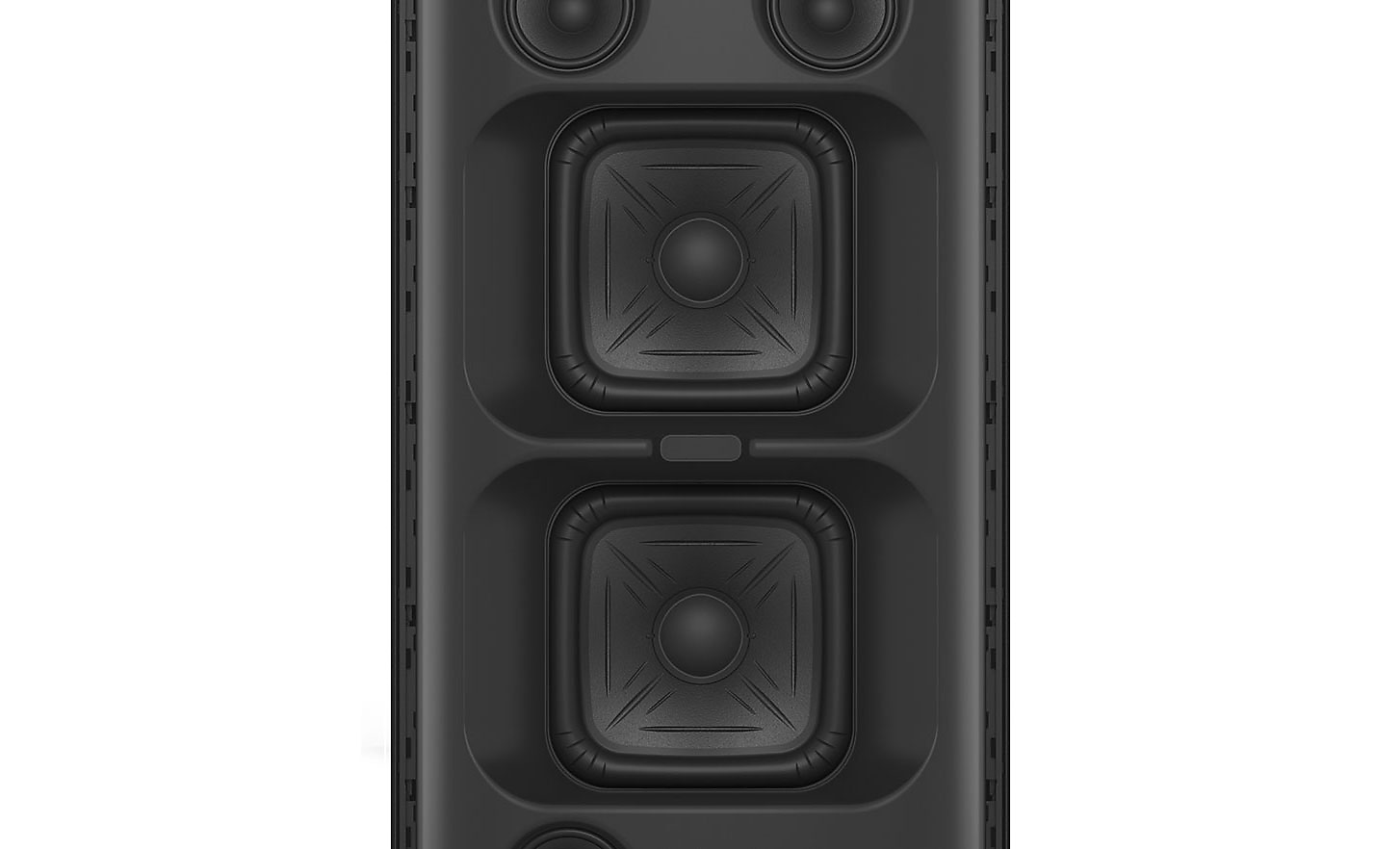 Imagen en primer plano del X-Balanced Speaker Unit de Sony en un parlante SRS-XV800