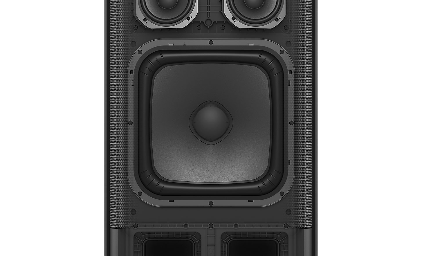 Slika izbliza jedinice X-Balanced Speaker Unit
