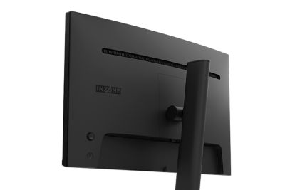 Snímek nového herního monitoru M9 II pořízený zezadu s monitorem natočeným mírně doleva