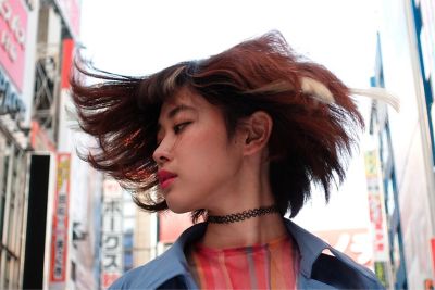 The moment your hair is fluttering.