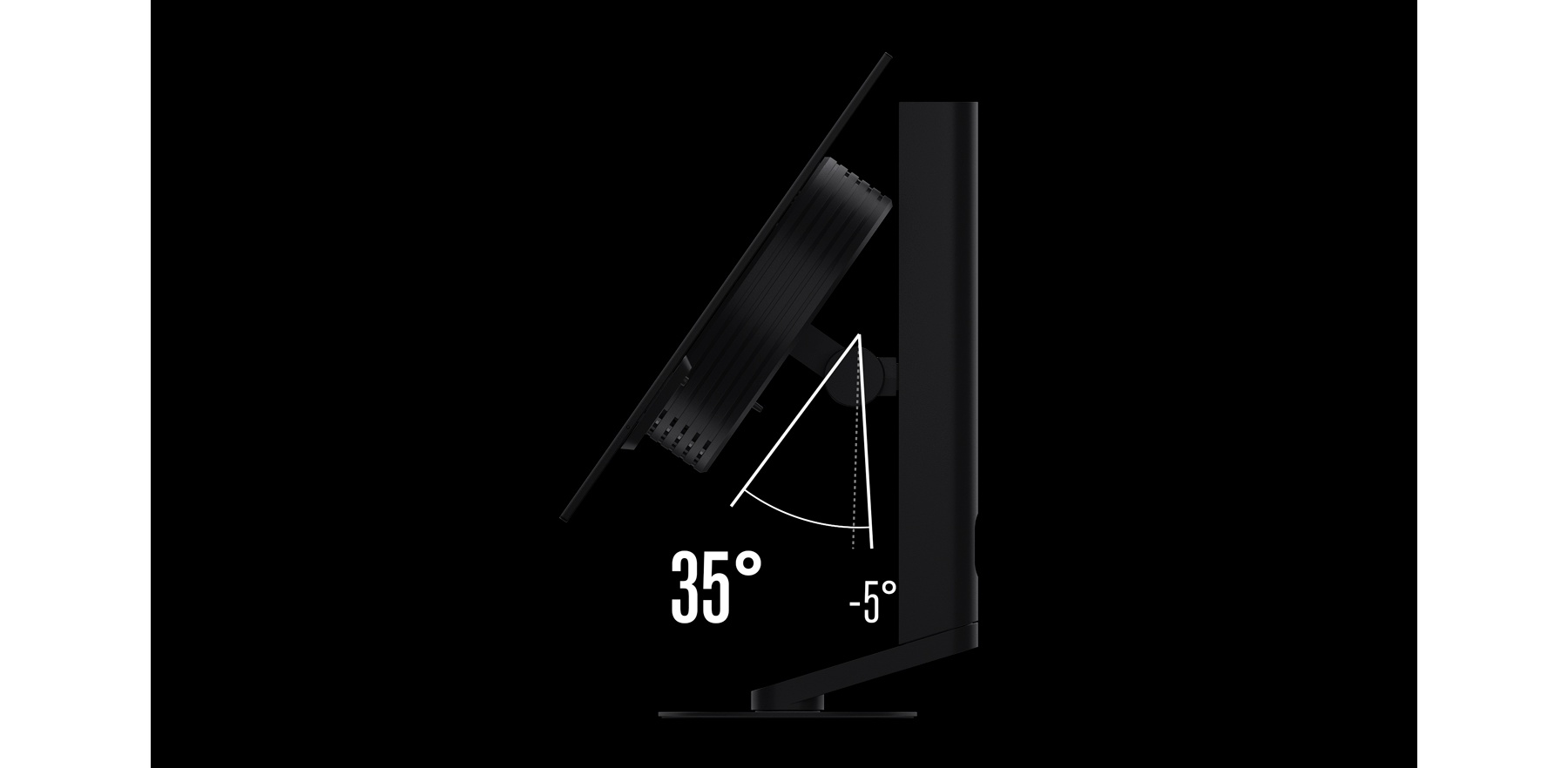 Sony INZONE M10S II adjustable gaming monitor stand from minus 5 to 35 degrees