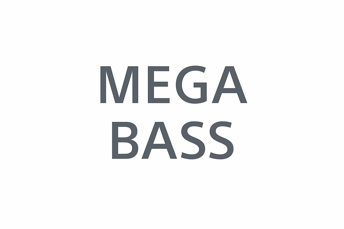 Image of the words MEGA BASS