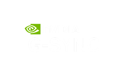 NVIDIA and G-SYNC logos.