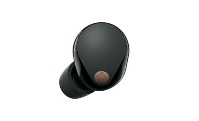  Close up of one WF-1000XM5 headphone
