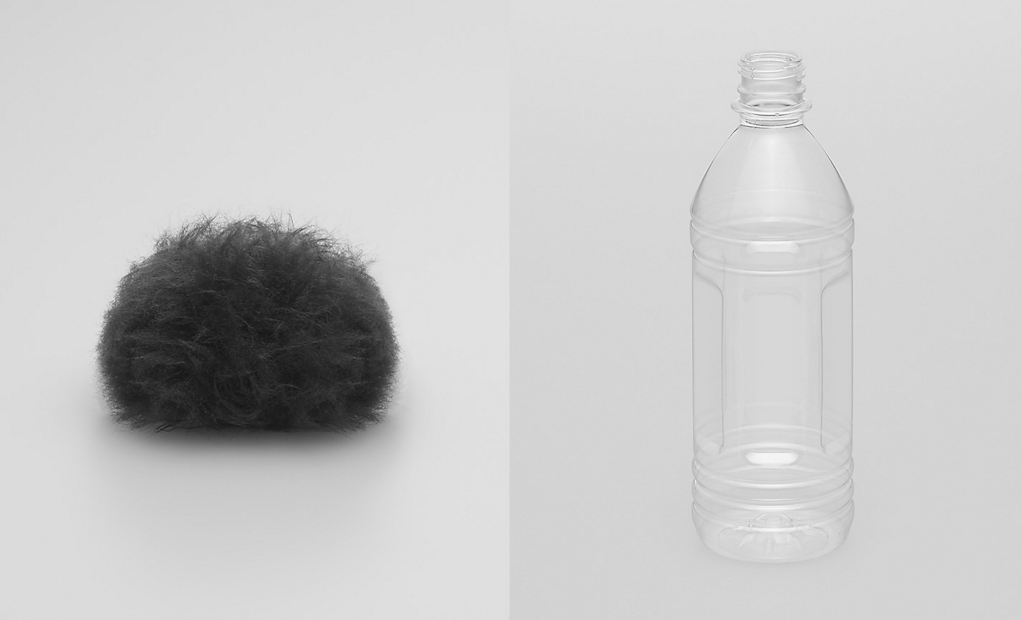 Imagen de paravientos y botellas de plástico