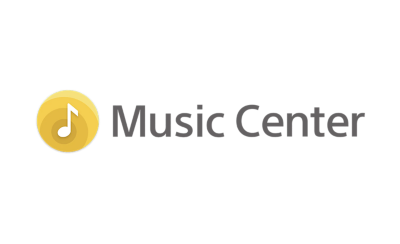 Imagine cu logoul aplicatiei Sony Music Center