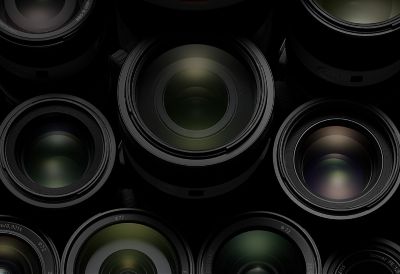 Imagen del título de la sección: Vista superior de varios lentes