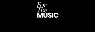 Aparece el texto “For The Music” sobre un fondo negro.