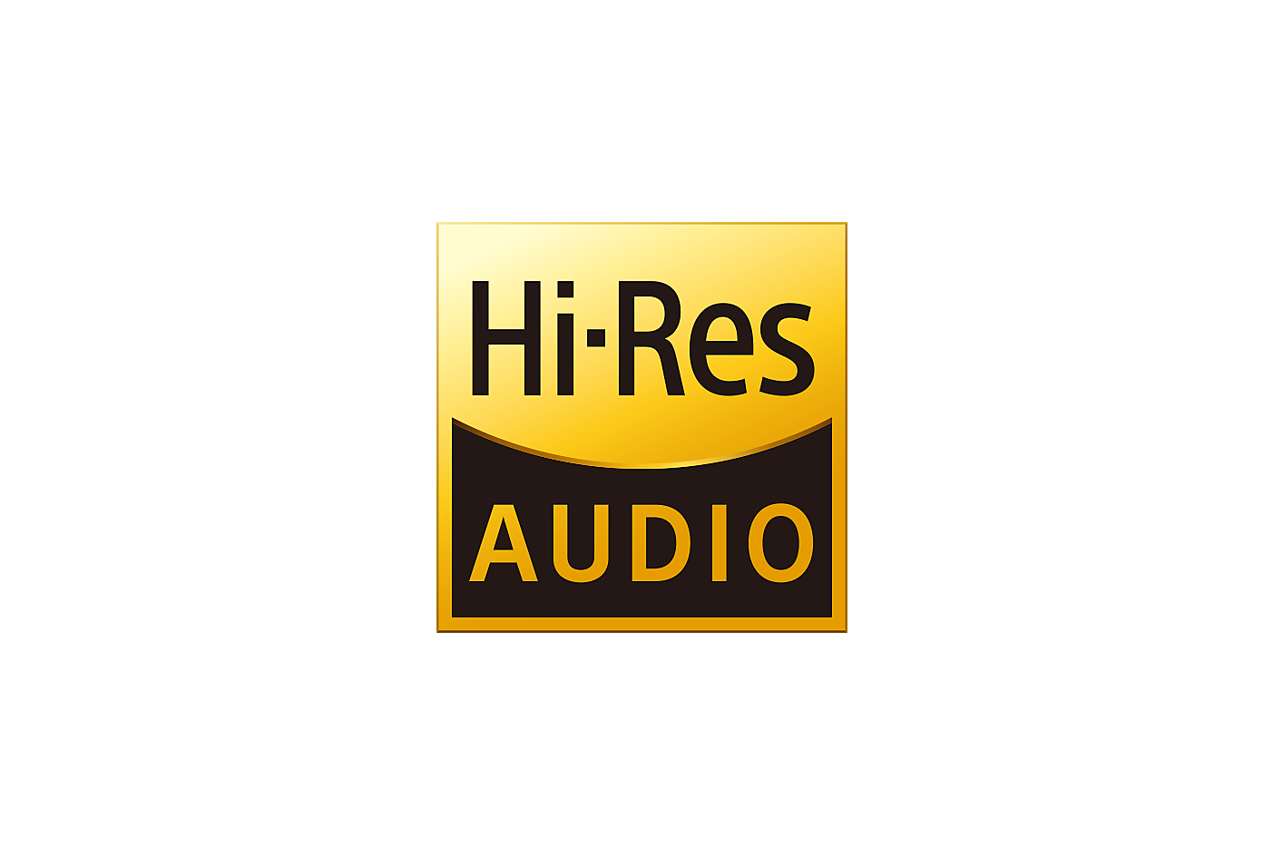 Une image du logo Hi-Res Audio.