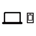 Icon image of a laptop and a mobile phone