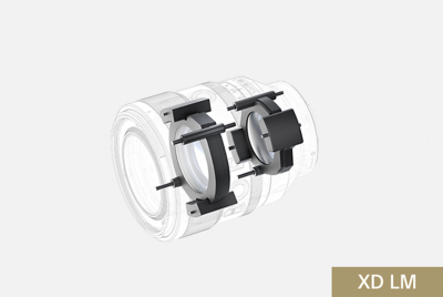 Image of the XD Linear Motor actuators in the lens