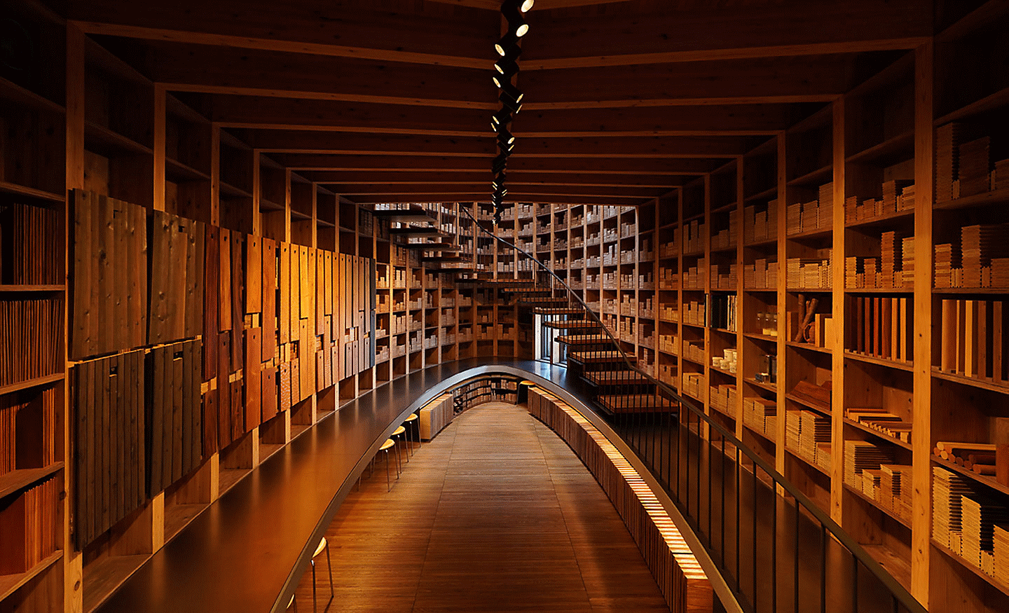 Imagem do interior de um edifício, com detalhes de alta definição