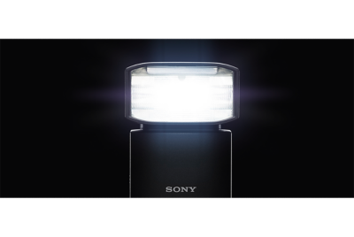 Image of the flash illuminating the front