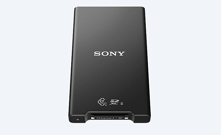 Sort Sony MRW-G2-kortlæser