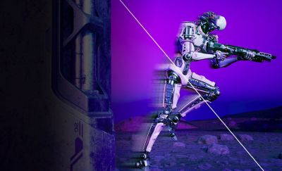 A split screen graphic showing the extra clarity of Motion Blur Reduction.