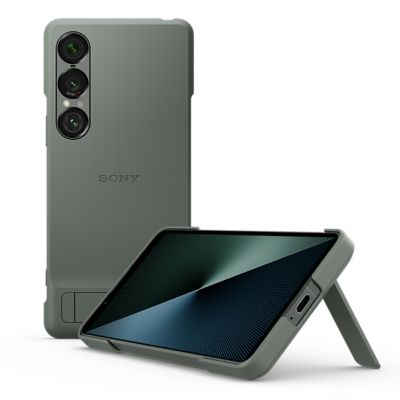 Skyddsfodral med ställ för Xperia 1 VII | Rem som förhindrar att den tappas | Bättre grepp | Mångsidigt stativ