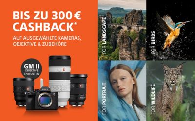 Foto-Ausrüstung von Sony auf einem Hintergrund von Sony Imaging Ambassador Bertrand Bernager