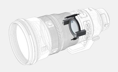 Ilustración que muestra los motores lineales XD dentro del tubo del lente