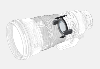 Ilustración que muestra los motores lineales XD dentro del tubo del lente