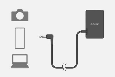 Imagen del conector USB y de audio 3,5 mm del receptor