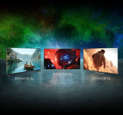מערך טלוויזיית BRAVIA‎ ומערכות שמע לקולנוע ביתי עם הכותרת Cinema is coming home