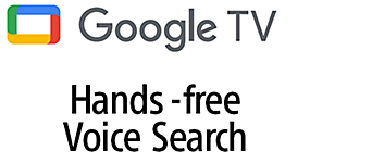 Logotipos de Google TV y OK Google